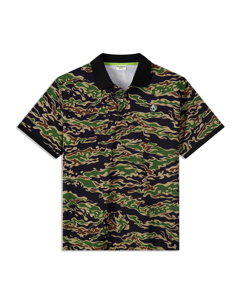 BRIEFING GOLF MS CAMO PRINT POLO（NAVY／M） G/FORE Men's Icon Camo Tech Jersey Polo - Worldwide Golf Shops
