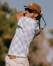 Checkmate Polo - Blue / White