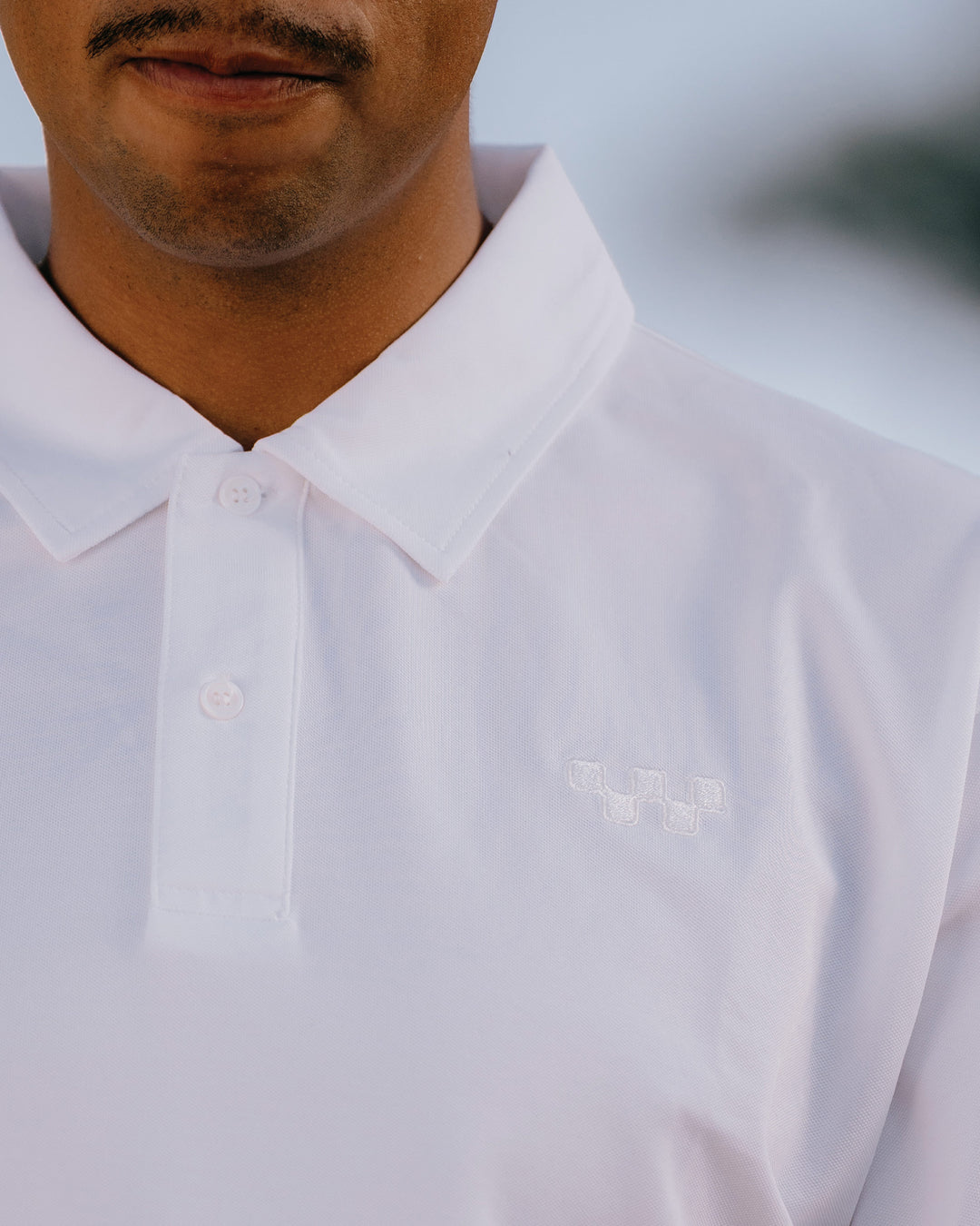 ○★新品未使用　DEVEREUX GOLF　ハーフジップシャツ　M　ホワイト Relaxed Quarter Zip - Off White – Devereux