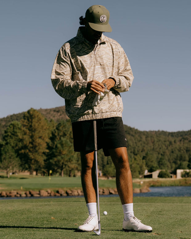 Pullover Piped QTR ZIP - Tiger Camo