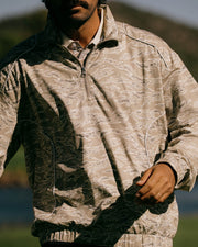 Pullover Piped QTR ZIP - Tiger Camo