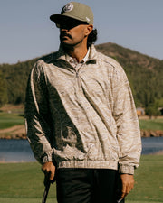 Pullover Piped QTR ZIP - Tiger Camo