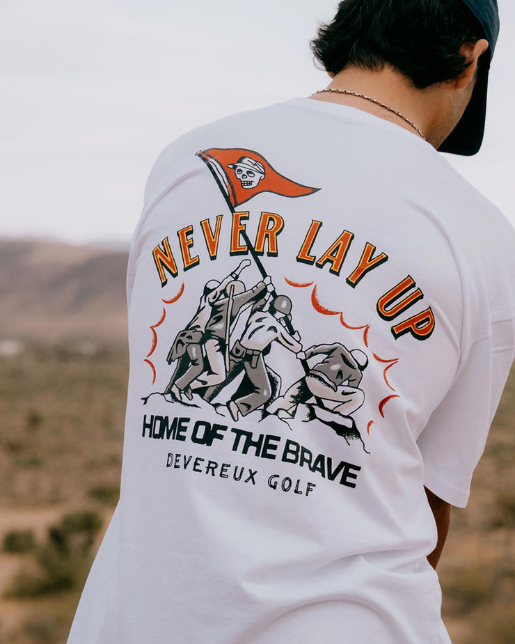 Never Lay Up Tee - White – Devereux
