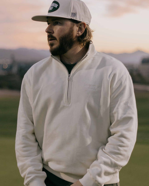 LG ZIP POLO SWEAT | Black – Local GOLF