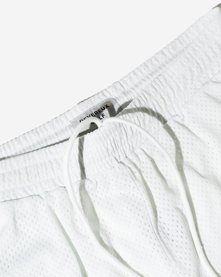 Mesh Athletic Shorts - White