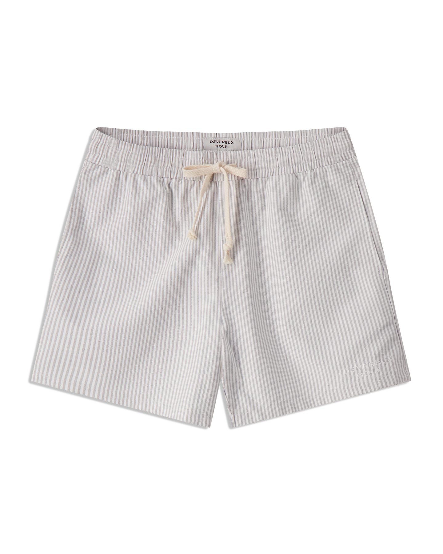 【XEXYMIX GOLF】 Seersucker Stripe Double Button Shorts Cotton Seersucker Fun Stripe Shorts
