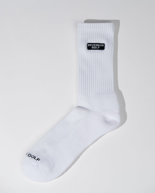 Devereux Crew Sock 3-Pack - White