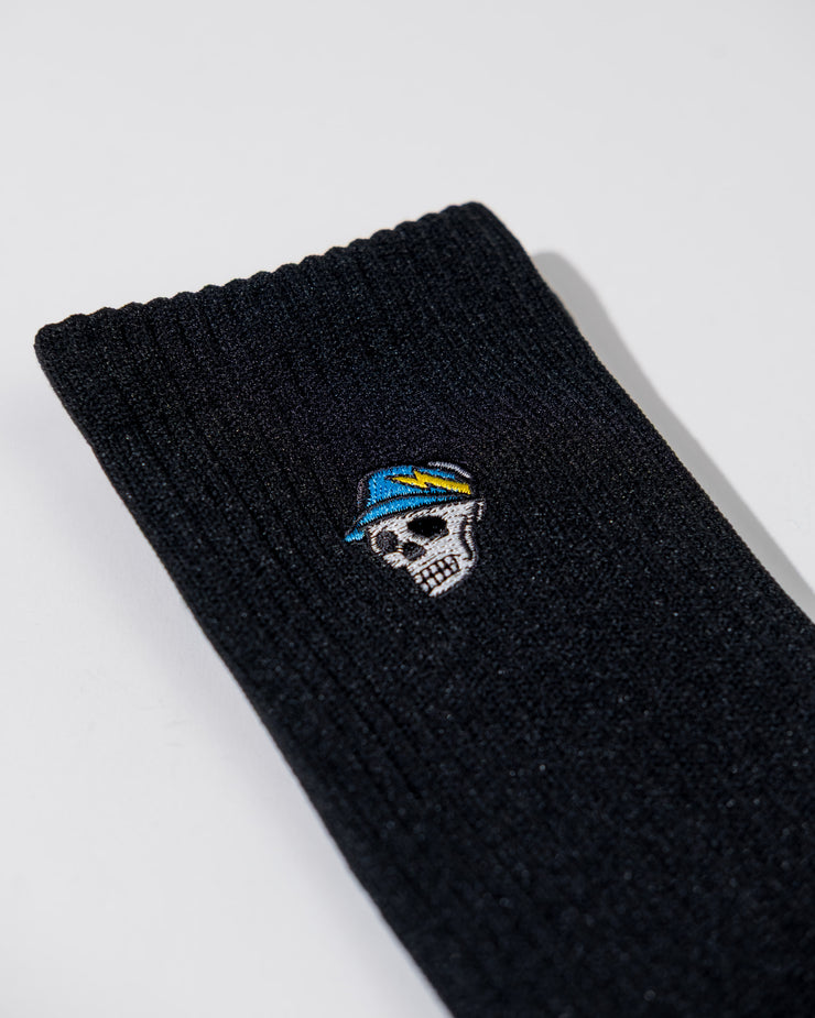 Skull Caddy Crew Sock - 3 pack - Black