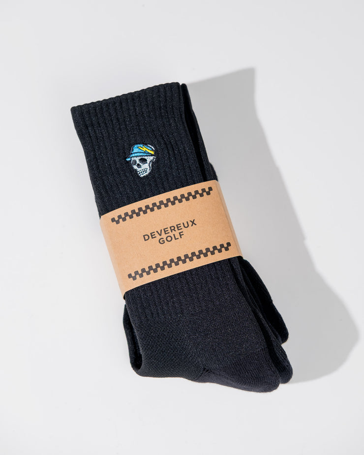 Skull Caddy Crew Sock - 3 pack - Black