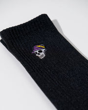 Skull Caddy Crew Sock - 3 pack - Black