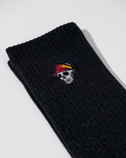 Skull Caddy Crew Sock - 3 pack - Black