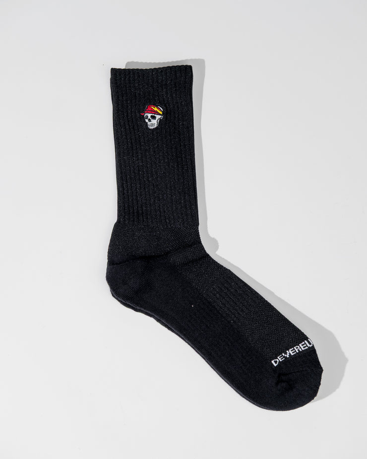 Skull Caddy Crew Sock - 3 pack - Black