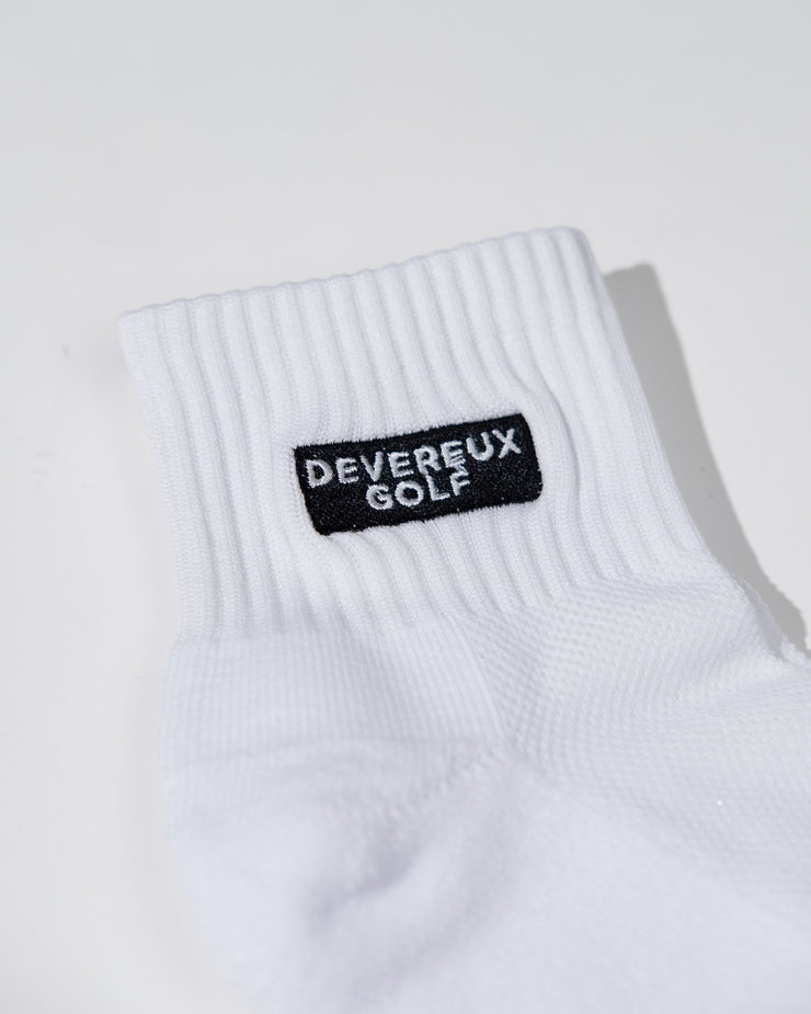Devereux Quarter Sock 3-Pack - White