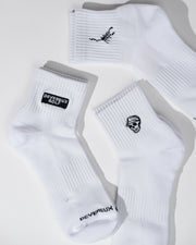 Devereux Quarter Sock 3-Pack - White