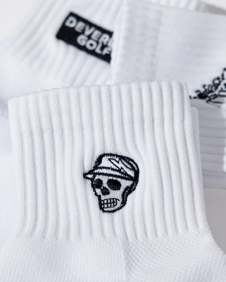 Devereux Quarter Sock 3-Pack - White