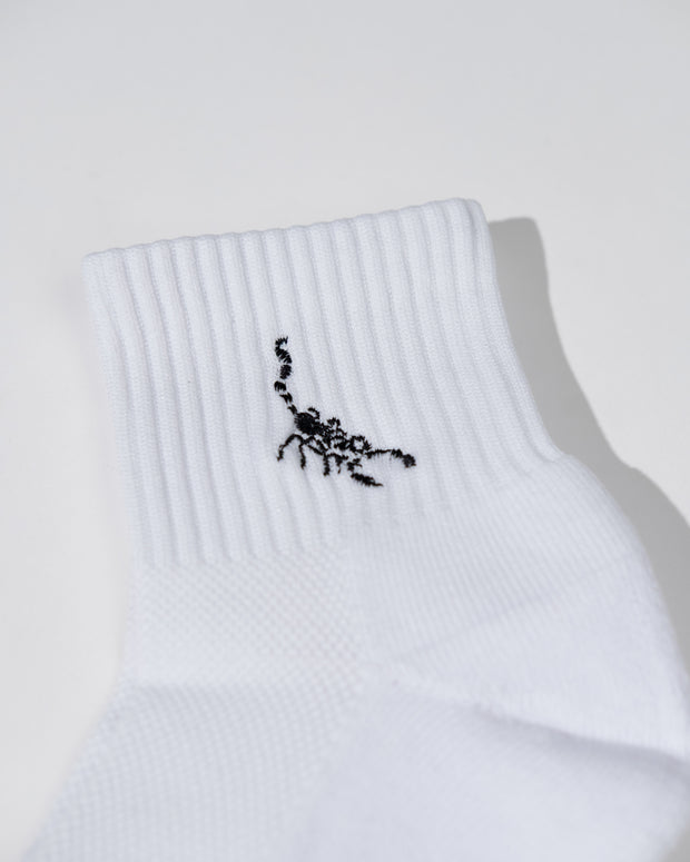 Devereux Quarter Sock 3-Pack - White