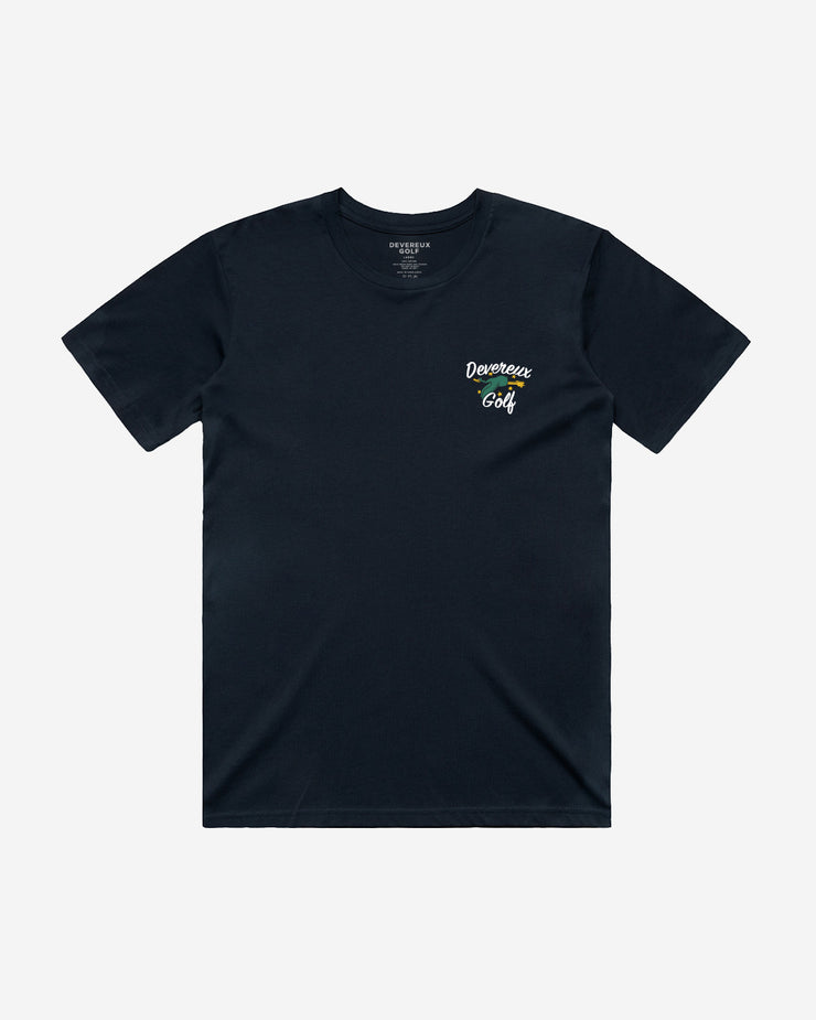 DEVEREUX GOLF ネイビー Tシャツ　Devereux golf Birdie Juice Men's Golf T-Shirt – Navy | Devereux