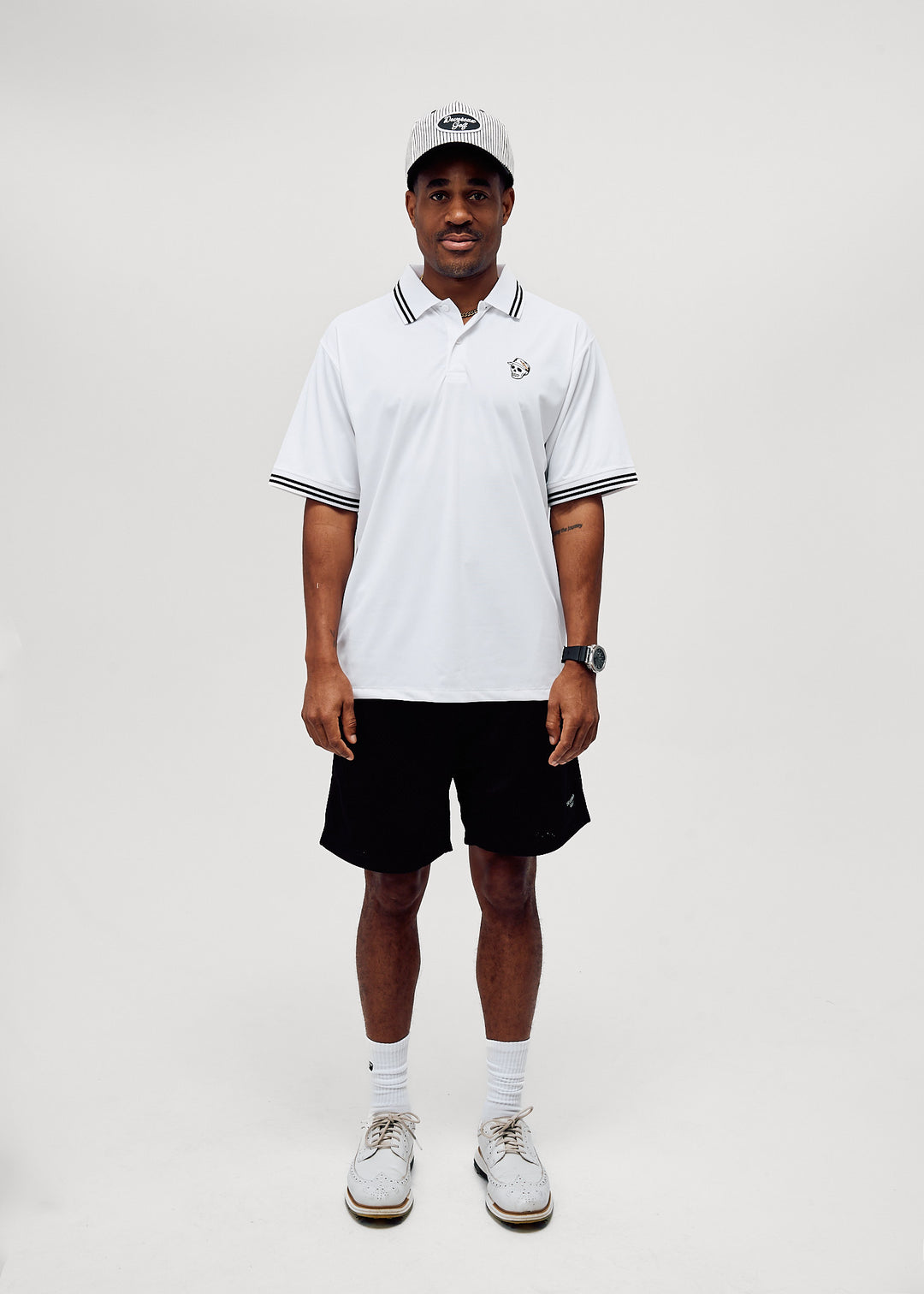 Skull Caddie Tips Polo - White | Devereux