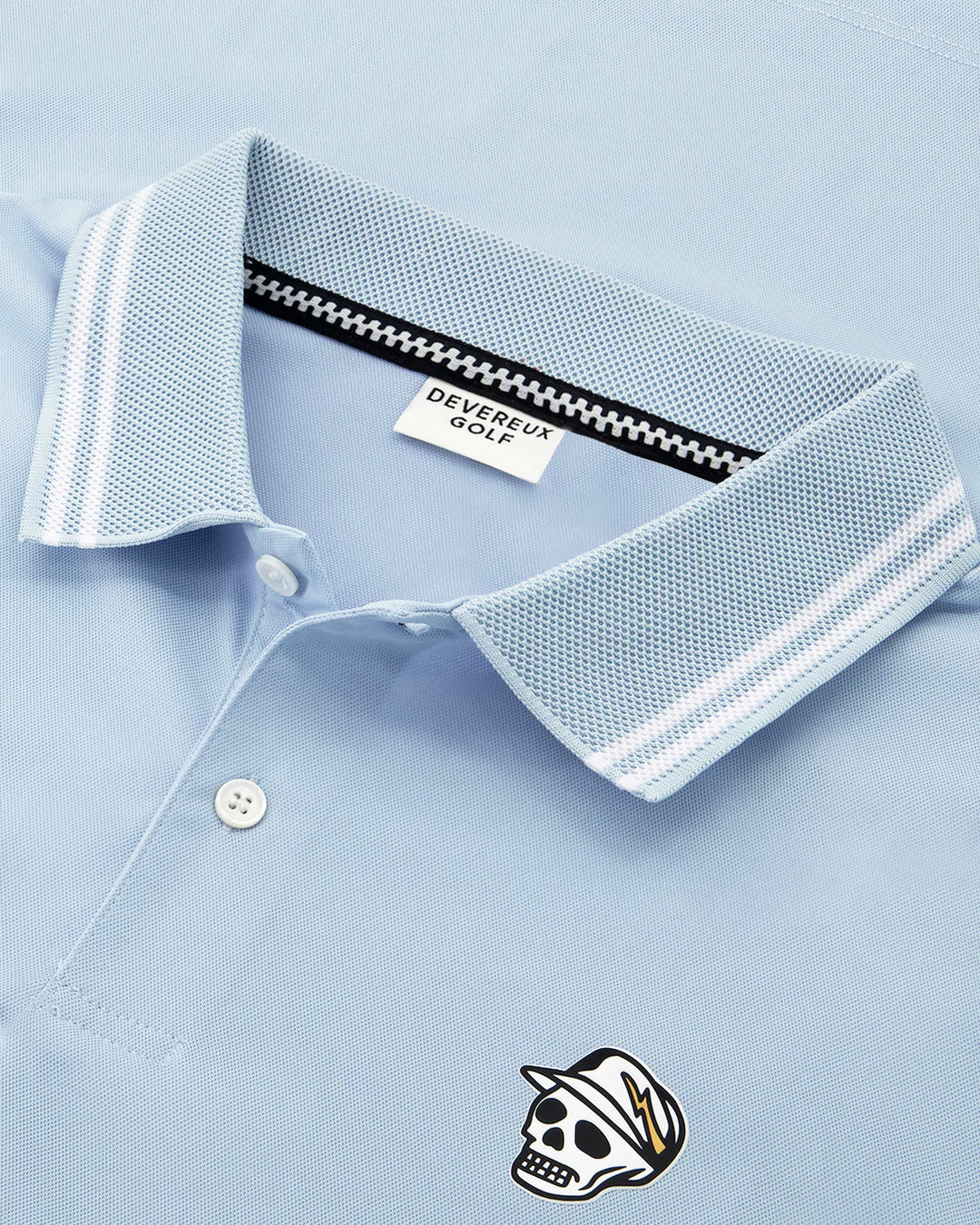 Skull Caddie Tips Polo - Marine Layer Blue | Devereux