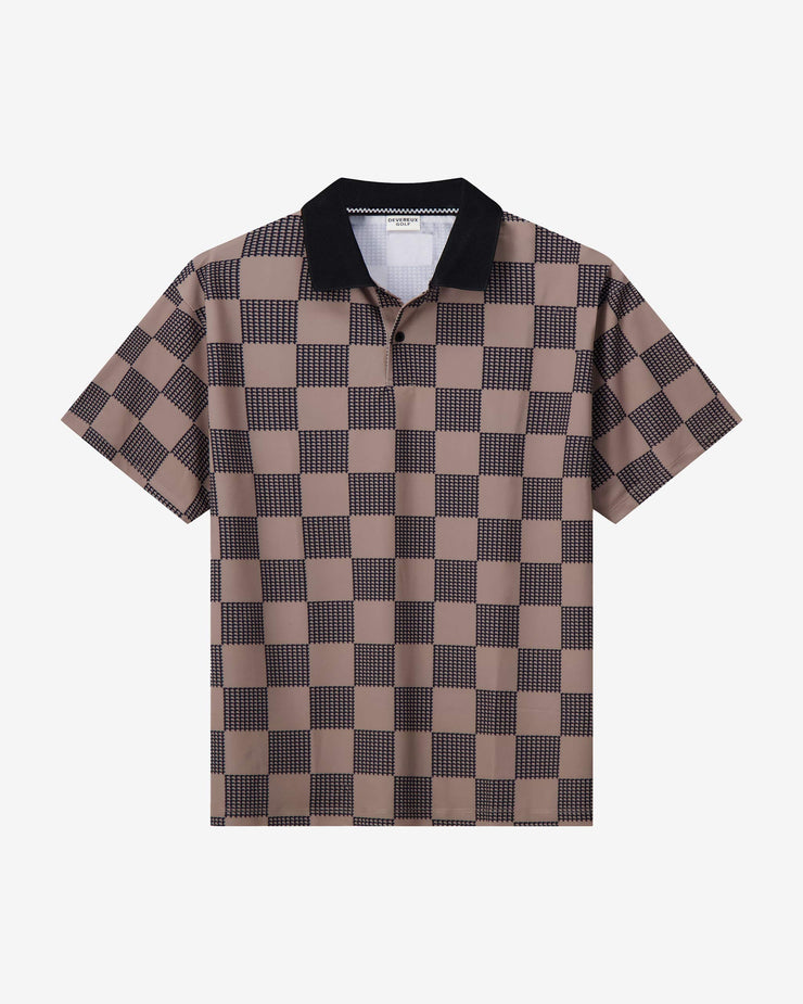 Front9 Polo - Greige / Black | Devereux