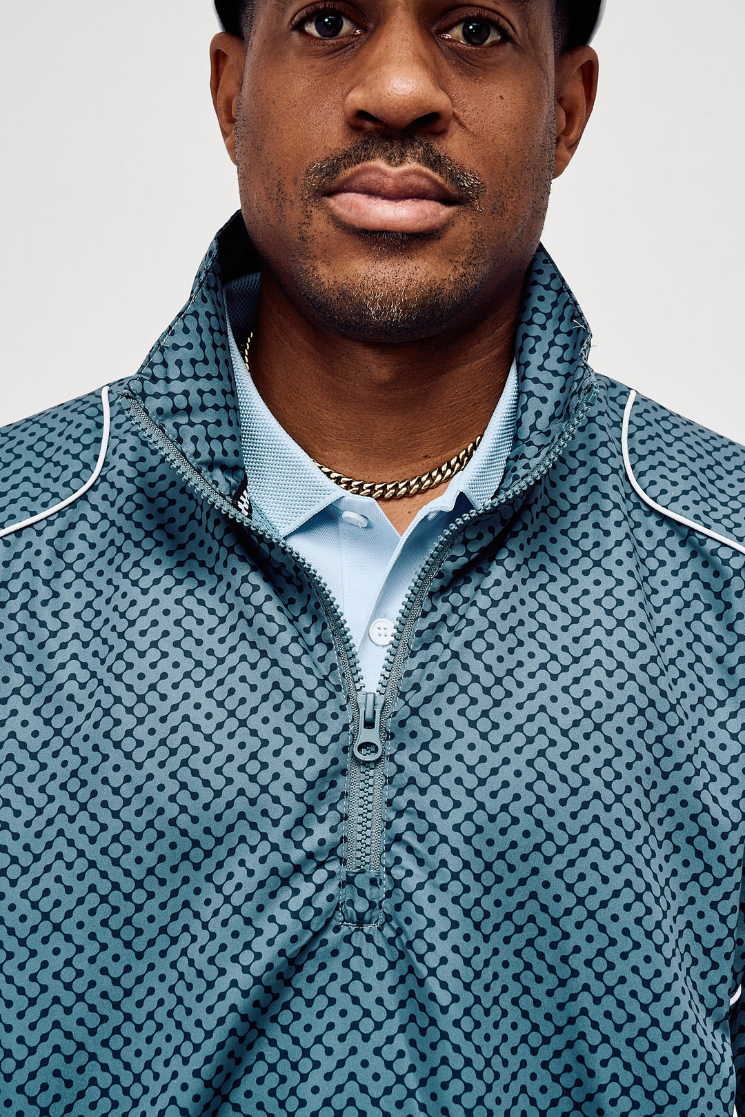 Pullover Piped QTR Zip - Western Sky Labyrinth | Devereux