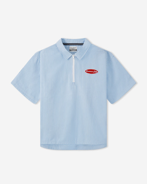 Mechanic QTR Zip - Marine Layer Pinstripe | Devereux