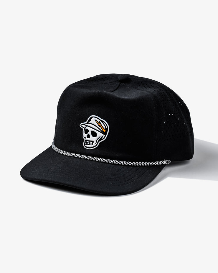 Skull Caddie Performance Rope Hat - Black | Devereux