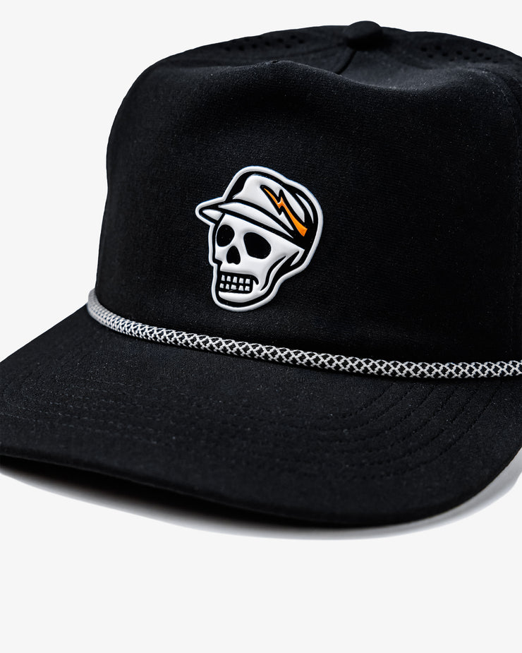 Skull Caddie Performance Rope Hat - Black | Devereux
