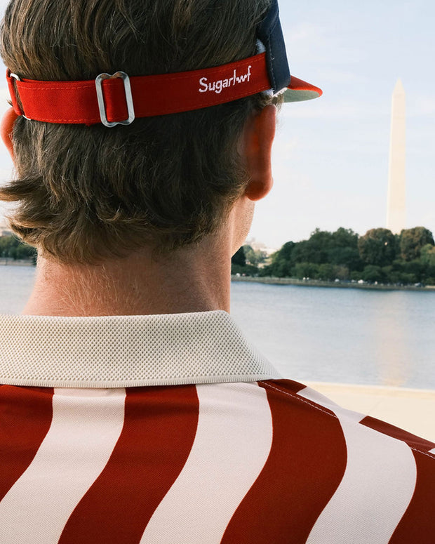 Sugarloaf x Devereux Old Faithful Polo - Cream / Red
