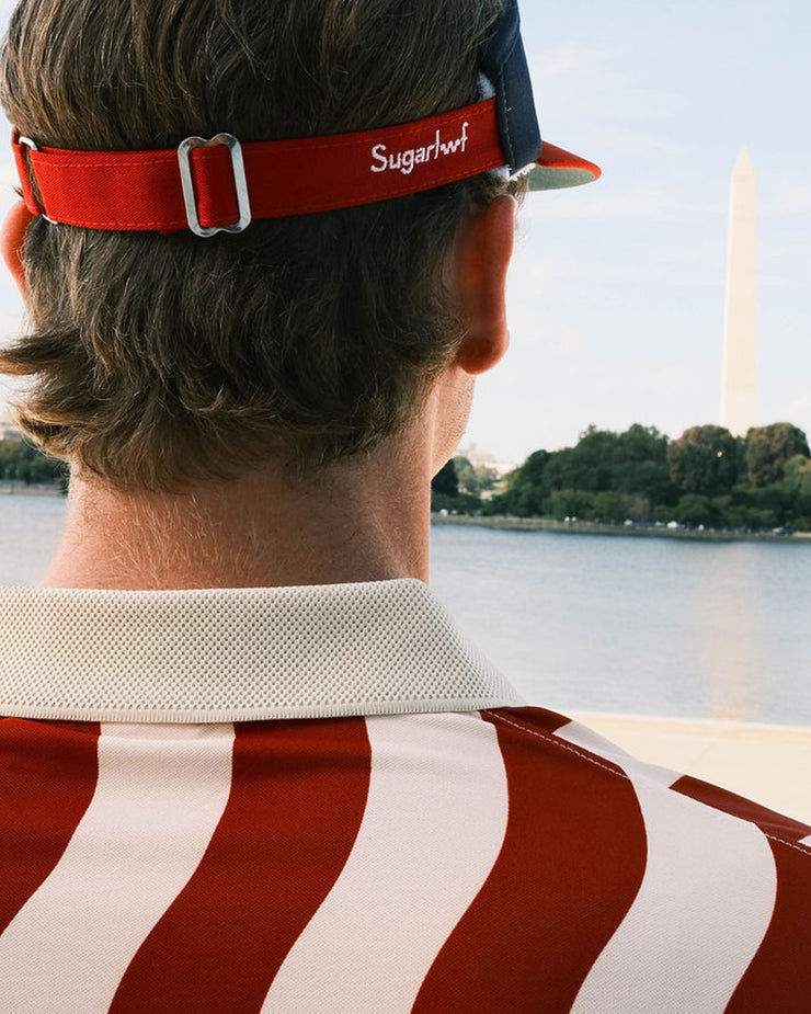 Sugarloaf x Devereux Old Faithful Polo - Cream / Red