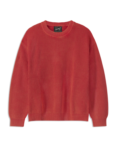 Fisherman Crew Sweater - Ember