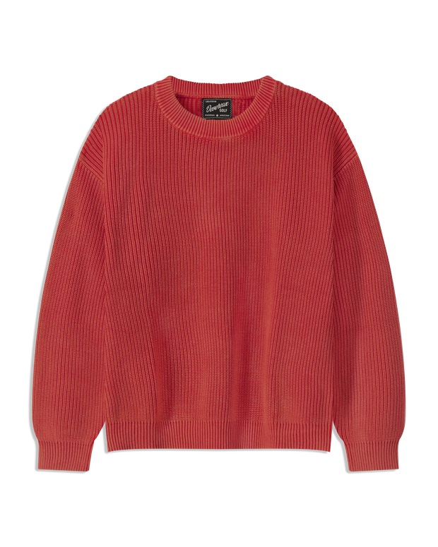 Fisherman Crew Sweater - Ember