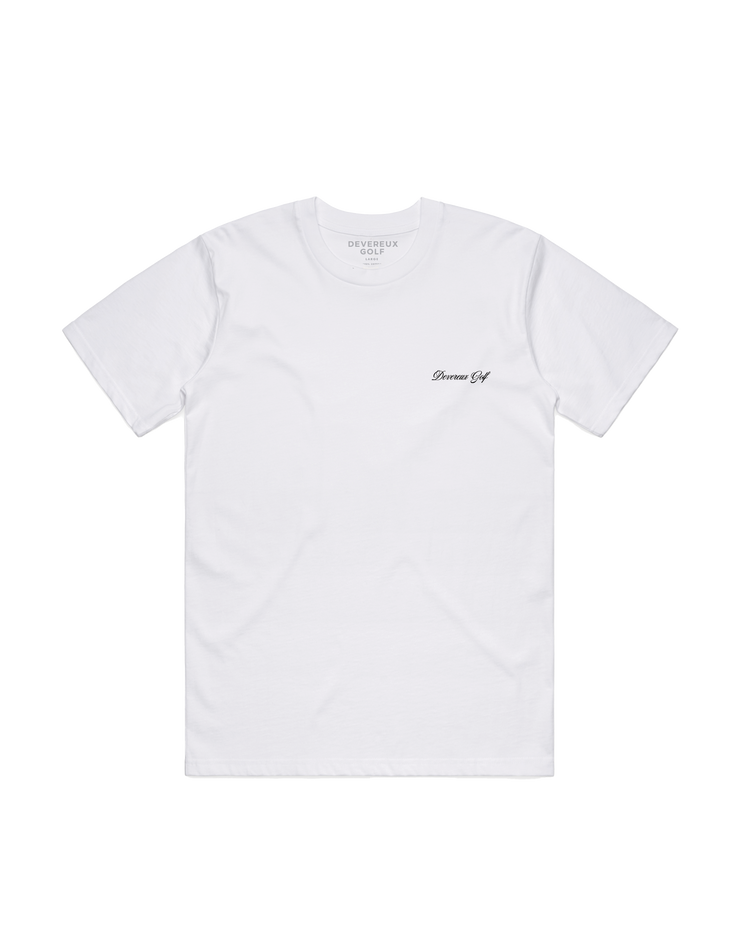 Script Skull Tee - White