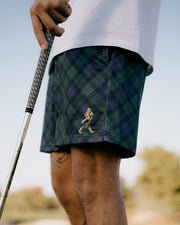 Johnnie Walker Mesh Tartan Short - Blue/Green