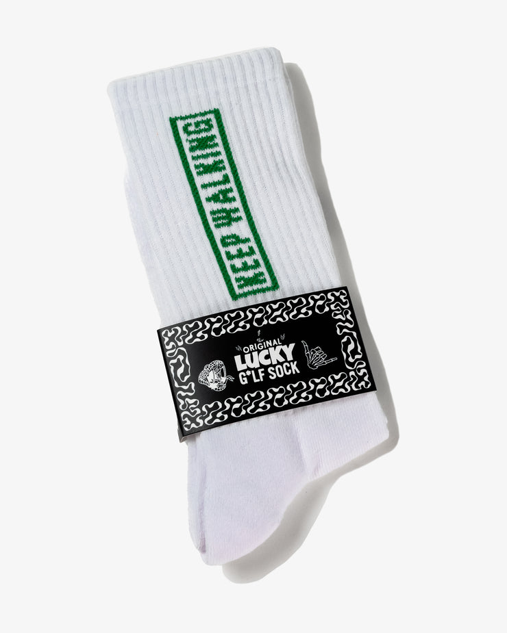 Keep Walking Socks - White