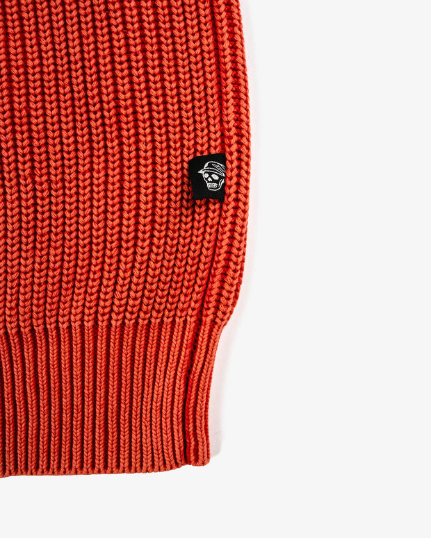 Fisherman Crew Sweater - Ember