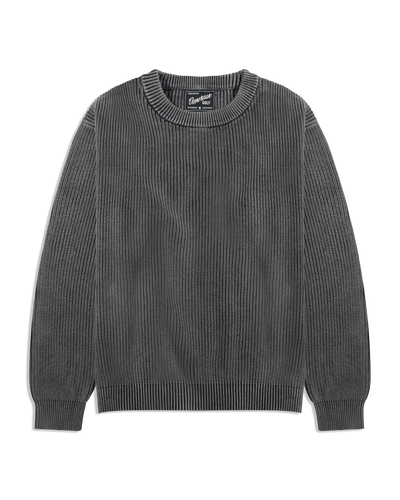 Fisherman Crew Sweater - Charcoal