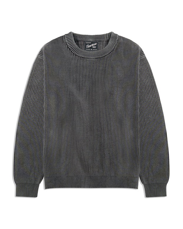 Fisherman Crew Sweater - Charcoal