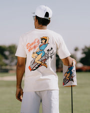 Bombs Away Golf T-Shirt  - Ecru