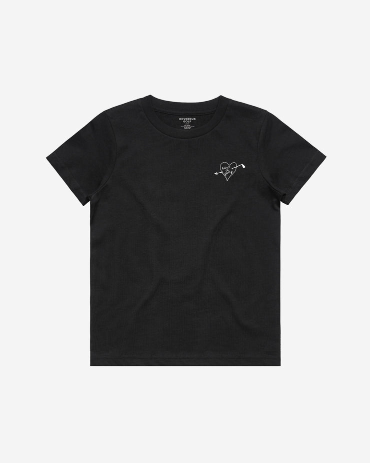 Kids Born To Golf Tee - Black