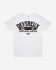 Cars, Coffee and Golf Tee - White