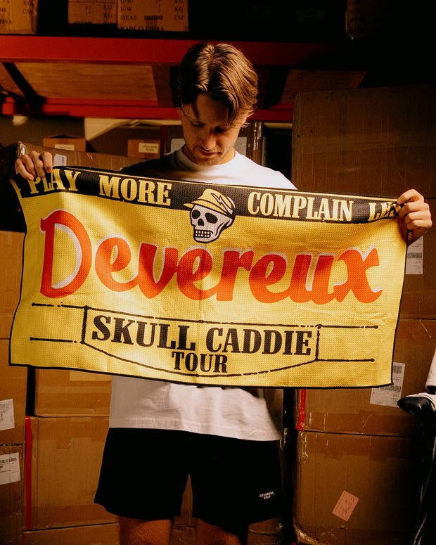  'Devereux Skull Caddie Tour' Golf Towel