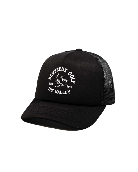 DEVEREUX GOLF / SIDEMESH CAP BLACK