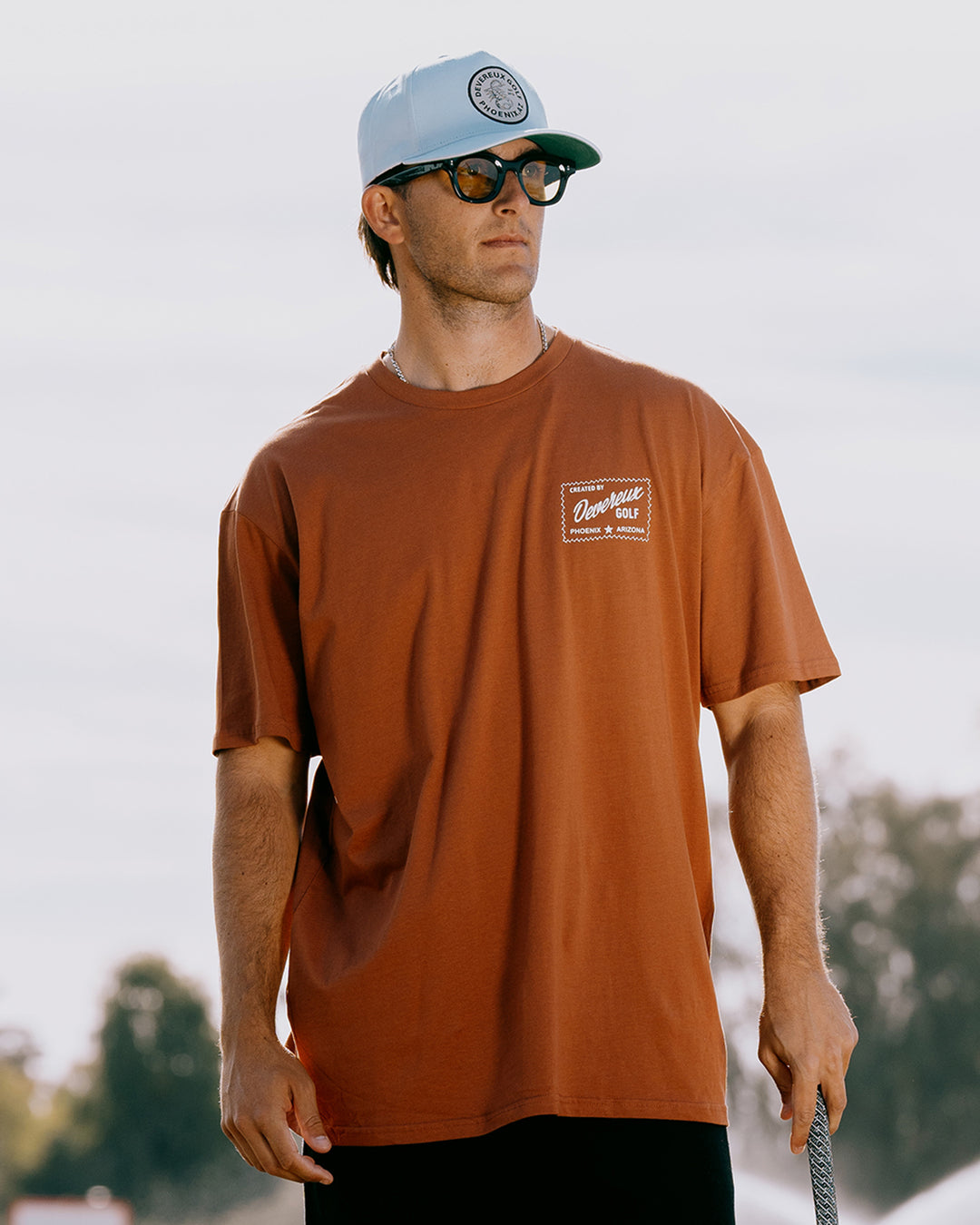 ゴルフ メンズ DEVEREUX トップス 半袖 カットソー シャツ（ホワイト） DEVEREUX GOLF tシャツ クラシックモックネックTシャツ メンズ