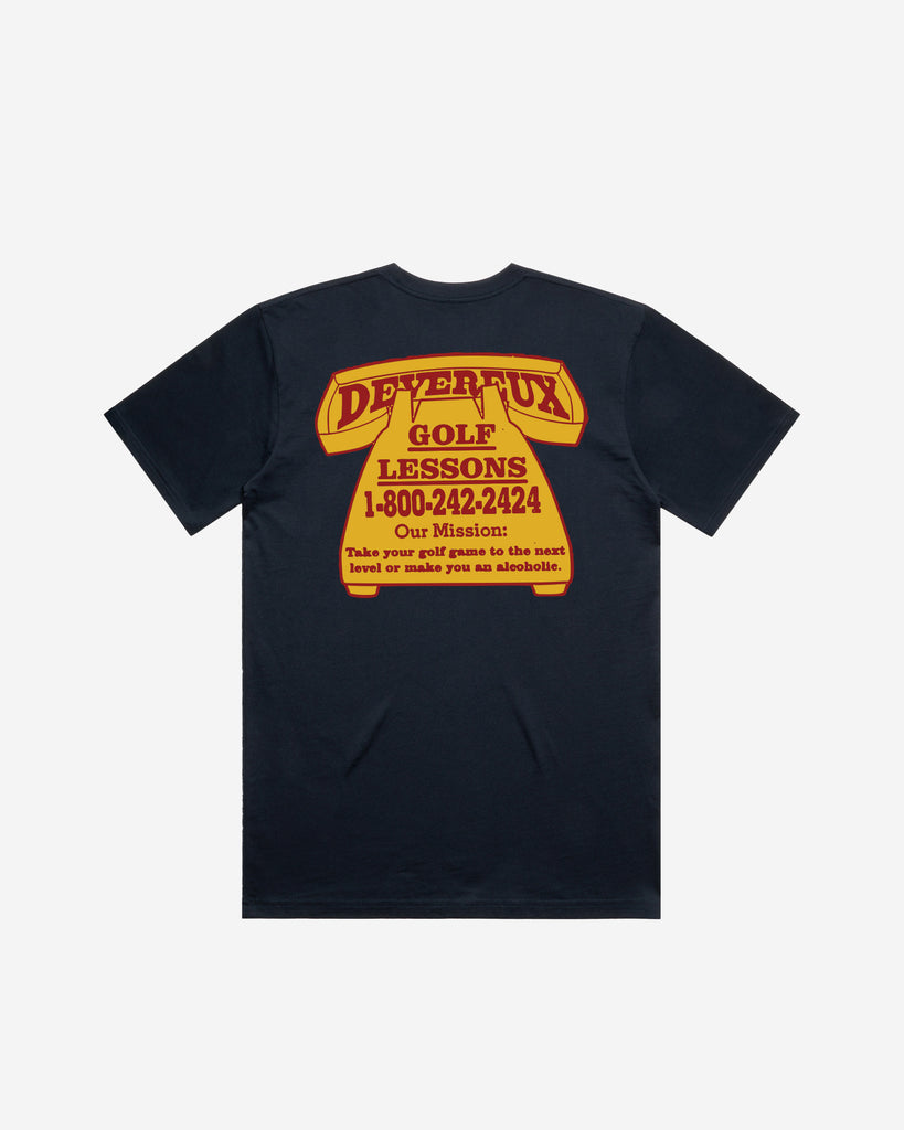 Devereux Golf Lessons T-Shirt - Navy