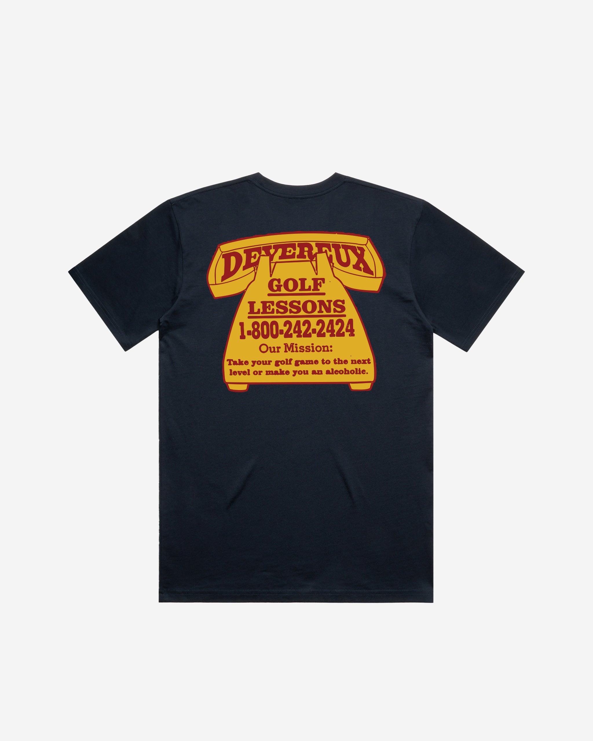 Devereux Golf Lessons T-Shirt - Navy
