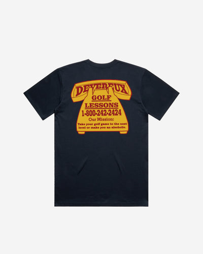 Devereux Golf Lessons Tee - Navy