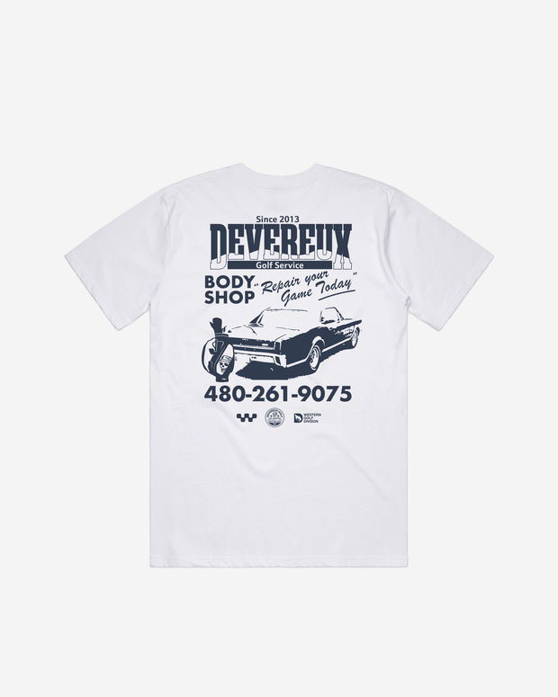 Devereux Body Shop Tee - White