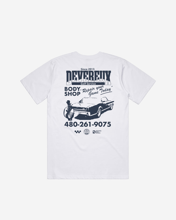 Devereux Body Shop Tee - White