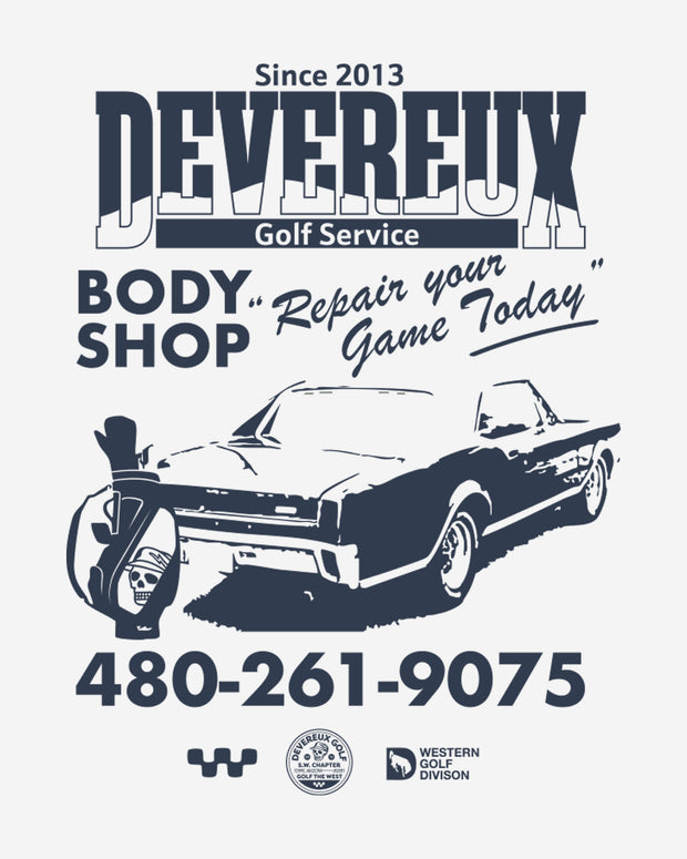 Devereux Body Shop Tee - White